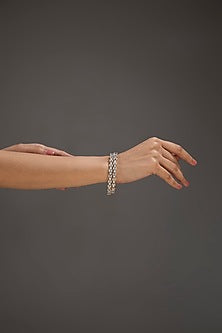 Silver Finish Bangle In Sterling Silver