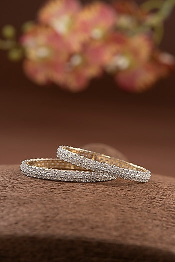 Silver Finish Bangle In Sterling Silver