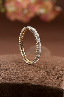 Silver Finish Bangle In Sterling Silver