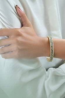 Gold Plated Morning Star Rumeli Dainty Bangle