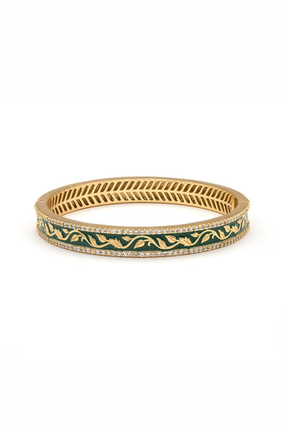 Gold Plated Morning Star Rumeli Dainty Bangle