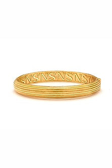 Gold Plated Statement Glided Bangle