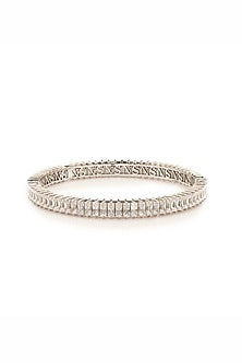 Gold Plated Morning Star Stone Statement Bangle