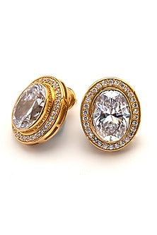 Gold Plated Morning Star Stud Earrings