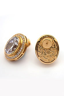 Gold Plated Morning Star Stud Earrings