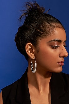 Gold Plated Morning Star Hoop Earrings