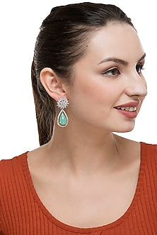 Gold Plated Diamond Stud Earrings