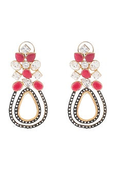 Gold Plated Polki Earrings