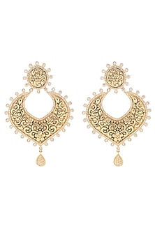 Gold Plated Chandbali Earrings