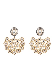 Gold Plated Pearl Dangler Earrings