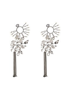 Black Rhodium Finish Dangler Earrings
