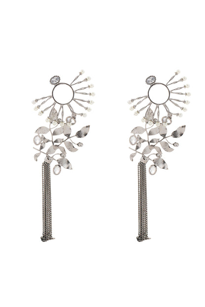 Black Rhodium Finish Dangler Earrings