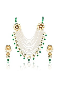 Gold Finish Necklace Set