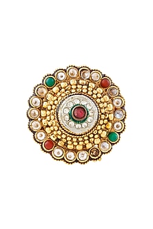 Gold Finish Big Ring
