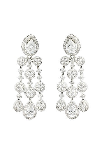 Gold Finish Diamond Necklace Set