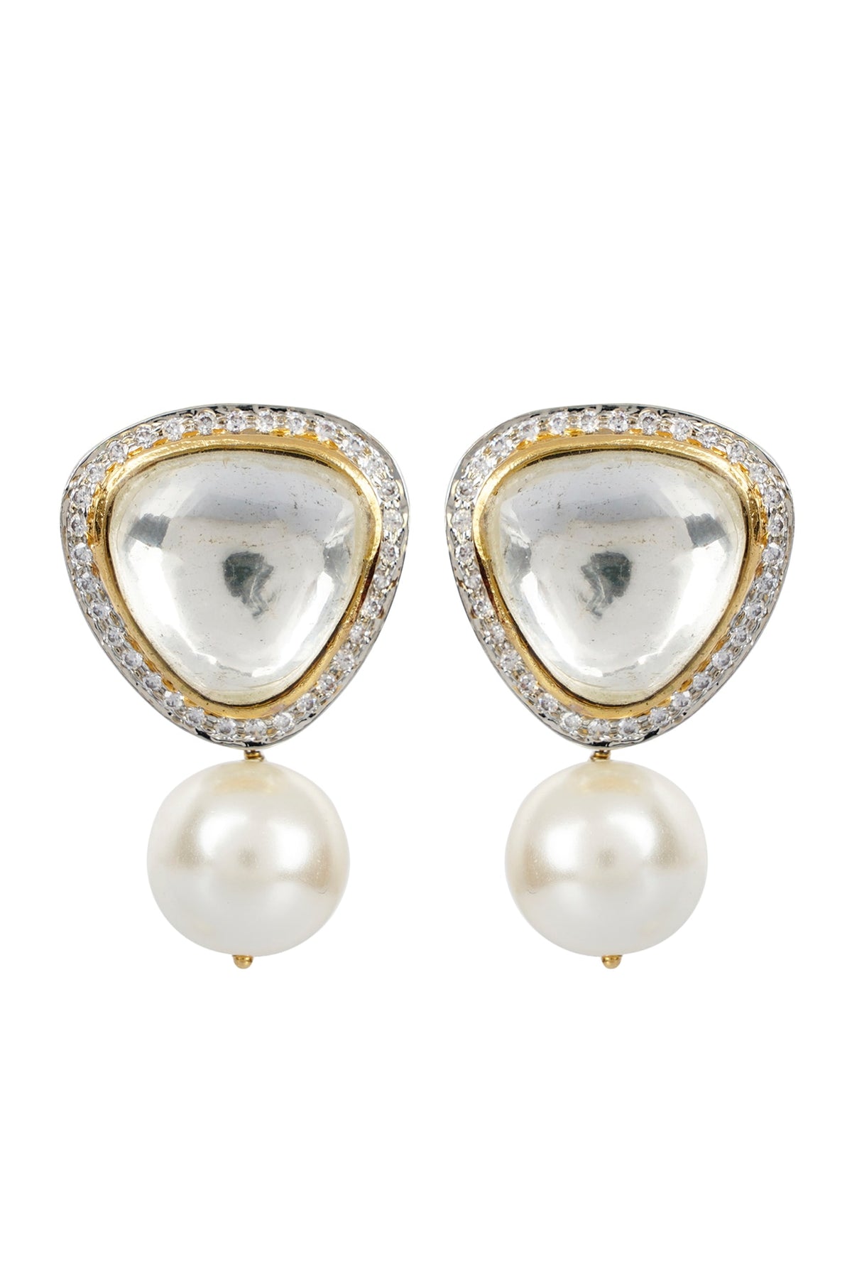 Gold Finish Stud Earrings