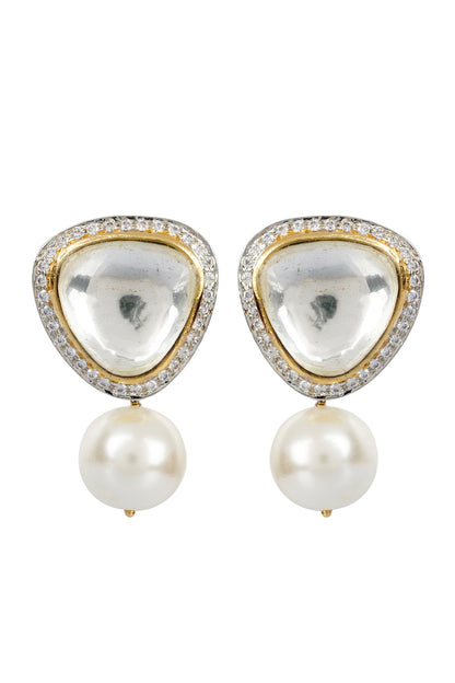 Gold Finish Stud Earrings