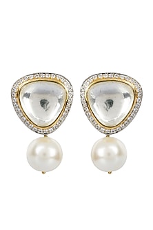 Gold Finish Stud Earrings