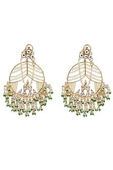 Gold Finish Chain Earrings