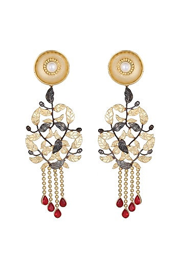 Gold Finish Earrings