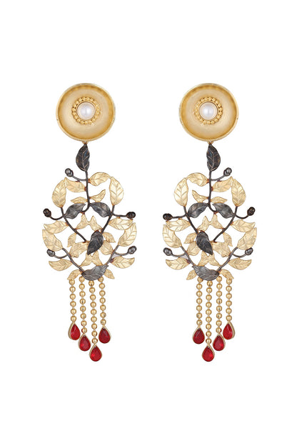 Gold Finish Earrings