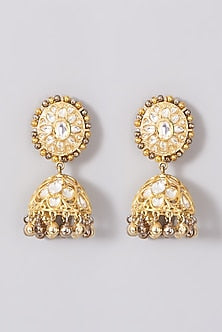Gold Plated Kundan Polki Necklace Set