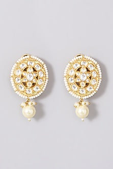 Gold Plated Kundan Polki Choker Necklace Set
