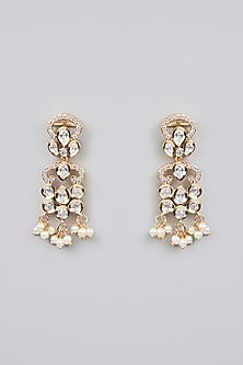 Gold Finish Pearl Necklace Set