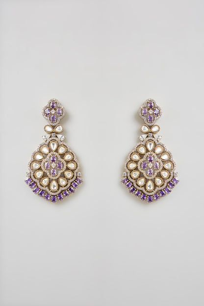 Gold Finish Cubic Zirconia Necklace Set