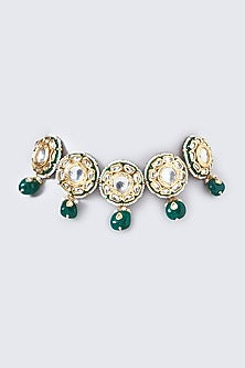 Gold Plated Kundan Polki Choker Necklace