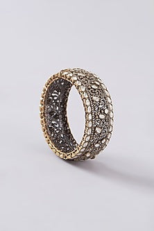 Gold Plated Kundan Polki Handcrafted Bangle (Set Of 1)