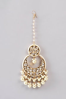 Gold Plated Kundan Polki Choker Necklace Set