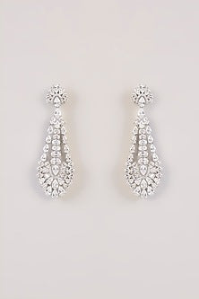 White Finish Zircon Necklace Set