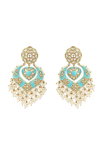 Gold Plated Chandbali Earrings