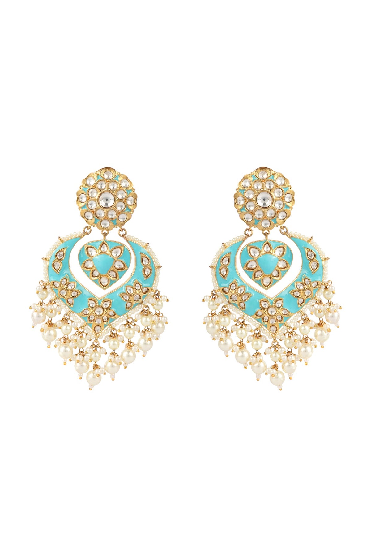 Gold Plated Chandbali Earrings