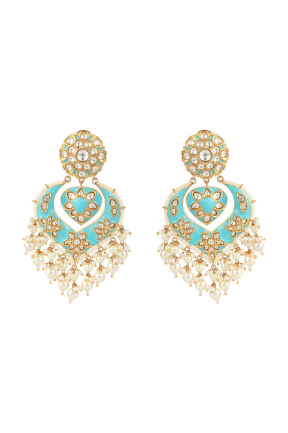 Gold Plated Chandbali Earrings