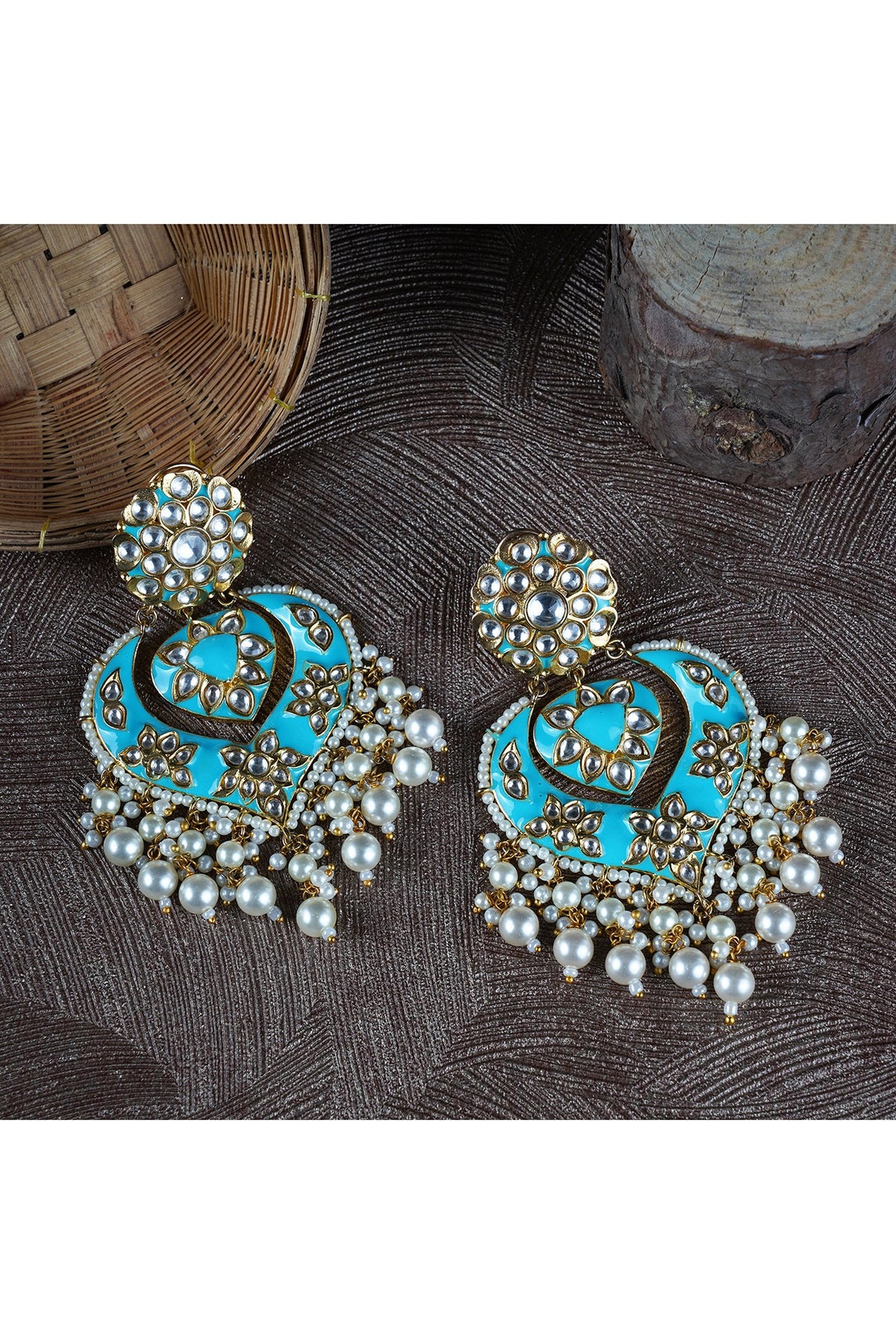 Gold Plated Chandbali Earrings
