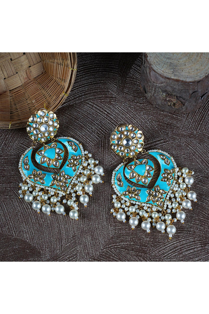Gold Plated Chandbali Earrings