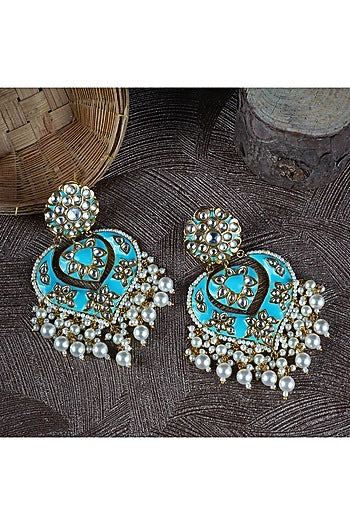 Gold Plated Chandbali Earrings