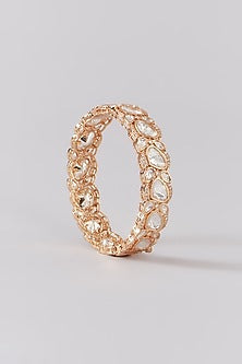 Gold Plated Kundan Polki Bangle