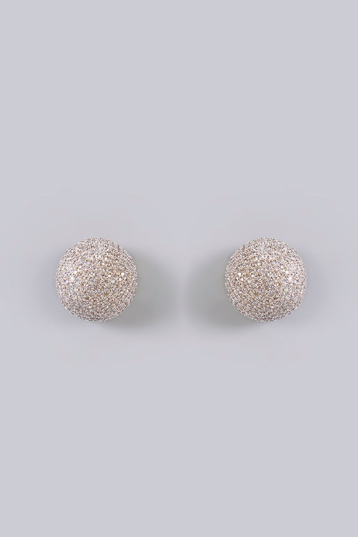 White Finish Hoop Earrings