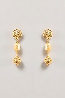 Gold Finish Beaded Necklace Set