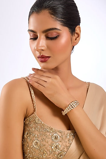 Gold Finish Crystal Bracelet