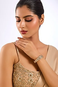 Gold Finish Crystal Bracelet