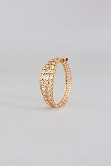 Gold Finish Crystal Bracelet