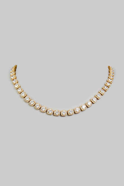 Gold Finish Pearl Necklace