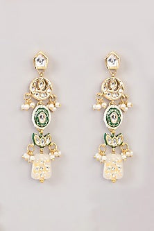 Gold Finish Pearl & Beaded Mala Set