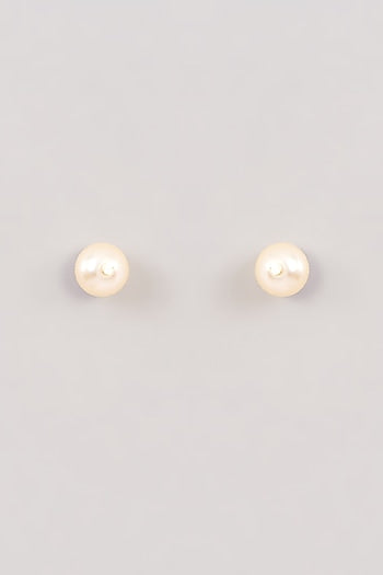 Gold Finish Beaded Pearl Layered Necklace Set