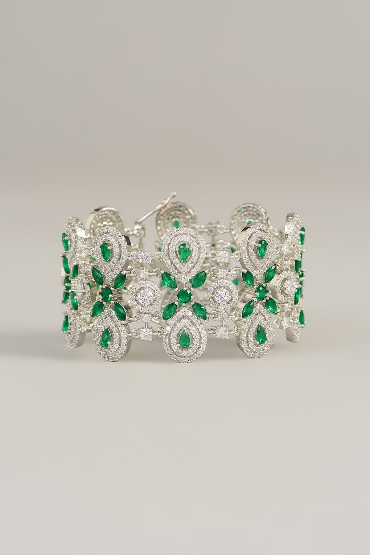 White Finish Diamond Bangle