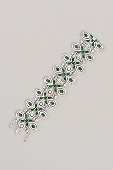 White Finish Diamond Bangle
